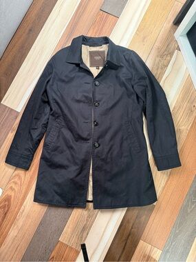 Men's Coach Black Single-Breasted Trench Coat